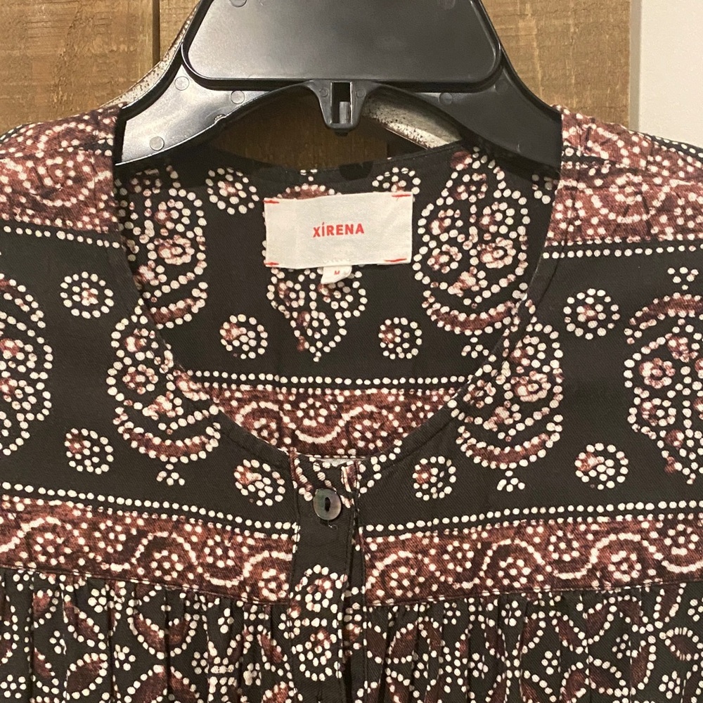 XiRENA Black and Brown Patterned Jumpsuit